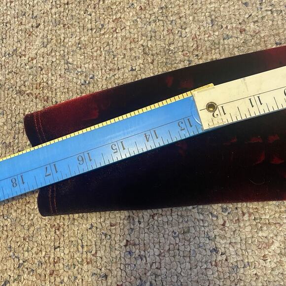 Vintage 90s Pyramid Collection Velvet Maxi Dress Goth Boho Witchy Renaissance S - Picture 3 of 11